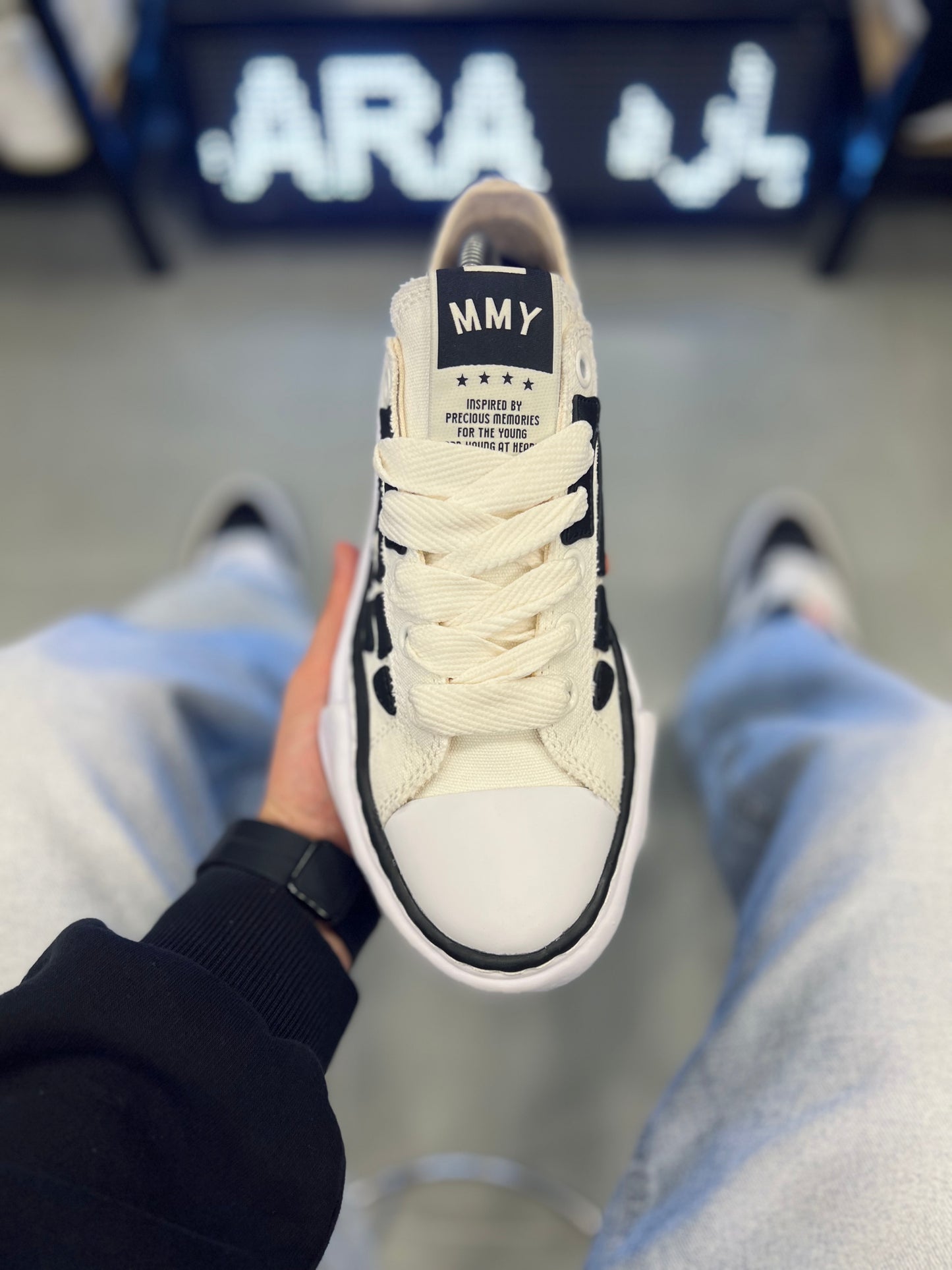 AMIRI | Two-Tone Sneakers – White & Black